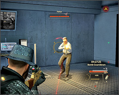 After initially securing the area, look for a computer in the eastern part of the room (M21A, 24) and hack into it, thanks to which you will disable all nearby security system - Walkthrough - The finale - Infiltrate Alpha Protocol - Walkthrough - The finale - Alpha Protocol: The Espionage RPG - Game Guide and Walkthrough