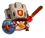 Overpower - Red jumps to target enemy and deals damage equal to 95% AD - Red - Birds and their classes - Angry Birds Epic - Game Guide and Walkthrough