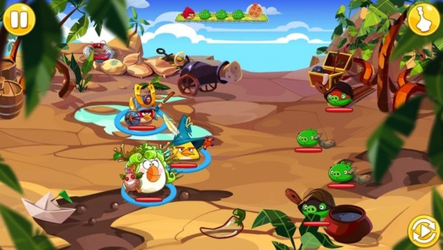 And this is how the actual combat looks like. - Combat - Angry Birds Epic - Game Guide and Walkthrough