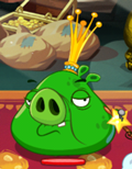 And heres the fat king of the pigs. - King Pig - Bosses - Angry Birds Epic - Game Guide and Walkthrough