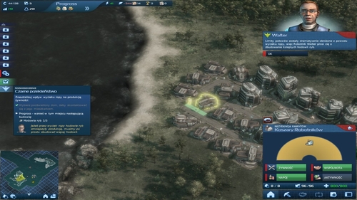 A conversation with worker Walter reveals (LMB on the Worker Barracks indicated by the arrow) that we could use another two Fisheries, because water pollution has cut the ocean's fish supply by 2/3 - Mission Three - Black Sea - Chapter One: Shadows of the Past - Anno 2070 - Game Guide and Walkthrough