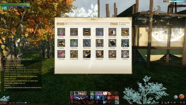 The crafting screen. - 7. Crafting - ArcheAge - Game Guide and Walkthrough
