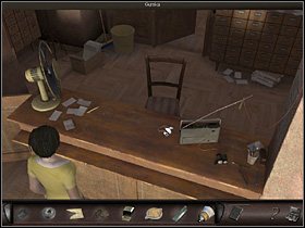 After getting into the archive Nicole heads towards the desk (closeup) and explains her case to the clerk - Havana, Cuba, April 20, 2008 - Car; bar; archive - April 20, 2008 - Art of Murder: Hunt For The Puppeteer - Game Guide and Walkthrough