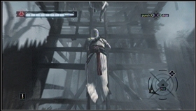 Under the palisade provoke soldiers to come to the other side. Kill them while riding a horse. - MB06 - Arsuf - Memory Block 06 - Assassins Creed (PC) - Game Guide and Walkthrough