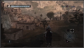 At the first crossroads turn left as you would when going to Damascus - Talal of Jerusalem - Memory Block 03 - Assassins Creed (XBOX360) - Game Guide and Walkthrough