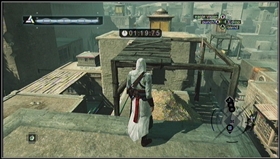 Now turn right running over the footbridge. - Talal of Jerusalem - Memory Block 03 - Assassins Creed (XBOX360) - Game Guide and Walkthrough