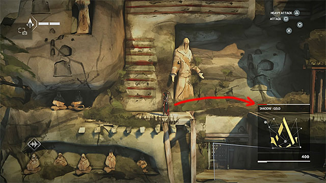 Jump to the right ledge with a secret - The Return - walkthrough for sequence 2 - Walkthrough - Assassins Creed Chronicles: China - Game Guide and Walkthrough