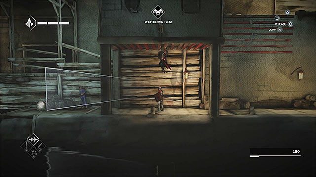 Now use the left ladder and, at the way, replenish your supplies of noise darts - The Slaver - walkthrough for sequence 4 - Walkthrough - Assassins Creed Chronicles: China - Game Guide and Walkthrough