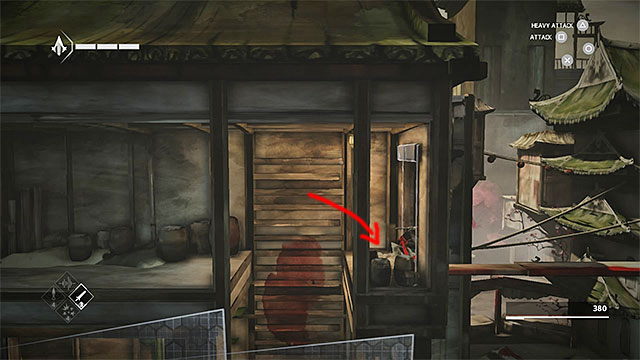 Jump from the ladder to the ledge on the right - The Search - walkthrough for sequence 6 - Walkthrough - Assassins Creed Chronicles: China - Game Guide and Walkthrough