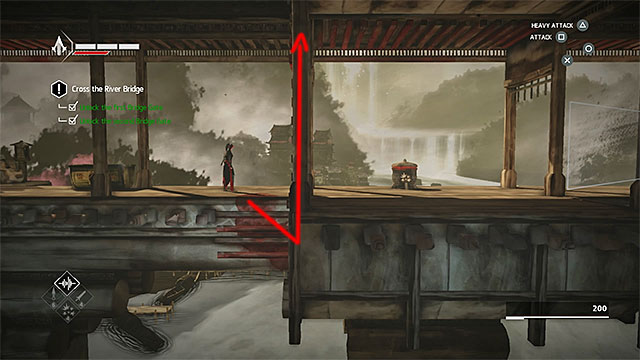 Ladders will allow you to reach new secrets - Hunted - walkthrough for sequence 8 - Walkthrough - Assassins Creed Chronicles: China - Game Guide and Walkthrough
