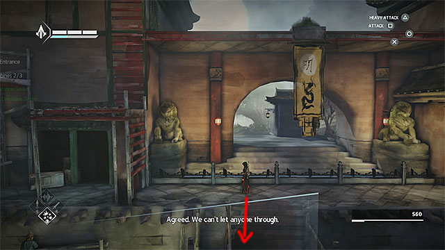 You should go to the seventh shard after it will be safe to use the ladder - Old Friend - walkthrough for sequence 9 - Walkthrough - Assassins Creed Chronicles: China - Game Guide and Walkthrough