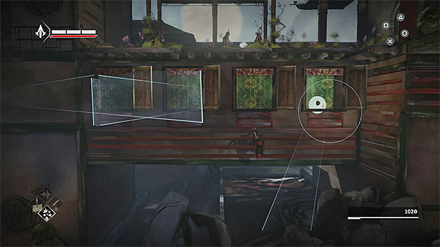 Use firecrackers to stun enemy watching through window - Old Friend - walkthrough for sequence 9 - Walkthrough - Assassins Creed Chronicles: China - Game Guide and Walkthrough