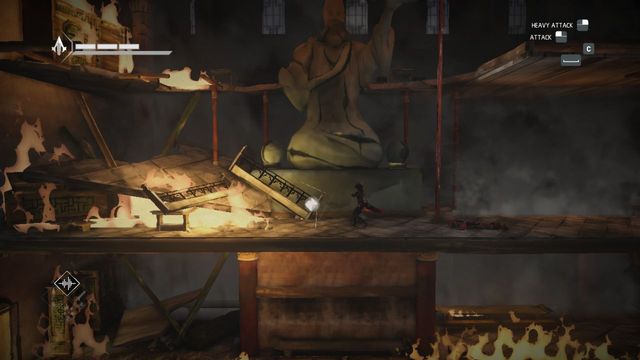 Another shard is under the statue - Demon Fire - walkthrough for sequence 10 - Walkthrough - Assassins Creed Chronicles: China - Game Guide and Walkthrough