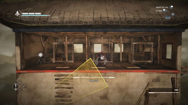 On towers top you will find shard and ammunition - The Betrayal - walkthrough for sequence 11 - Walkthrough - Assassins Creed Chronicles: China - Game Guide and Walkthrough