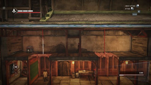 You can throw the ceiling on the scout by cutting the rope - The Betrayal - walkthrough for sequence 11 - Walkthrough - Assassins Creed Chronicles: China - Game Guide and Walkthrough