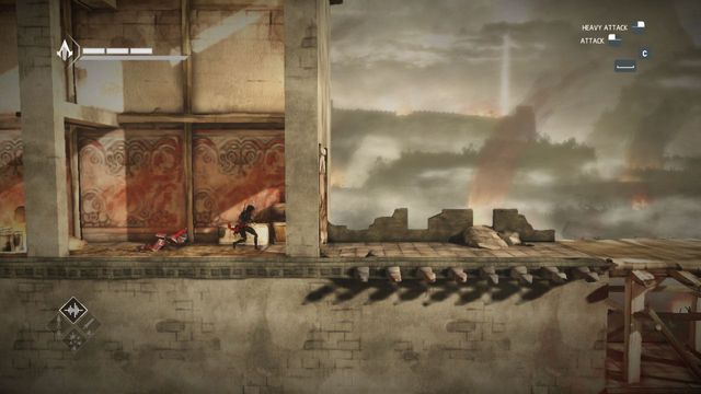 Fire will chase you in buildings - Vengeance - walkthrough for sequence 12 - Walkthrough - Assassins Creed Chronicles: China - Game Guide and Walkthrough