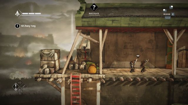 Last enemies can be avoided through the ceiling - Vengeance - walkthrough for sequence 12 - Walkthrough - Assassins Creed Chronicles: China - Game Guide and Walkthrough