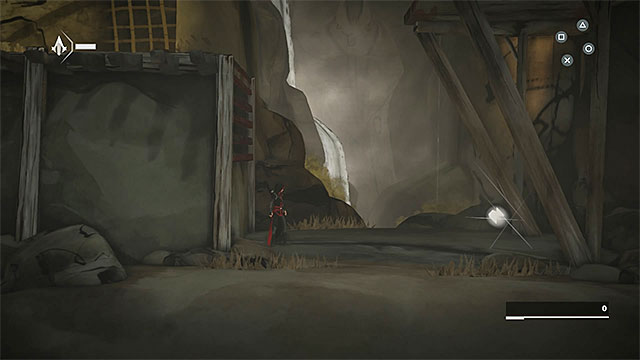 Fragment is under the wooden ledge to which you make a long jump - Shards in sequence 1 - The Escape - Animus shards - Assassins Creed Chronicles: China - Game Guide and Walkthrough