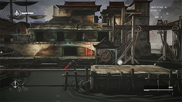 Platform with the secret - Shards in sequence 3 - The Port - Animus shards - Assassins Creed Chronicles: China - Game Guide and Walkthrough