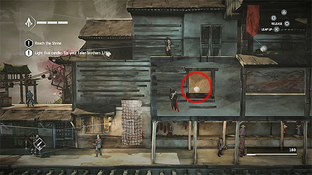 Get inside the building with secret and second candle - Shards in sequence 6 - The Search - Animus shards - Assassins Creed Chronicles: China - Game Guide and Walkthrough