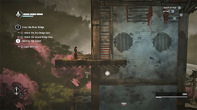 Walk down the ladder - Shards in sequence 8 - Hunted - Animus shards - Assassins Creed Chronicles: China - Game Guide and Walkthrough