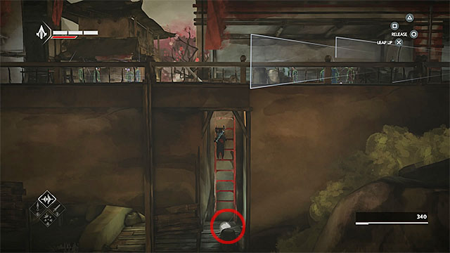 Use the ladder to reach the small territory in the sewers - Shards in sequence 8 - Hunted - Animus shards - Assassins Creed Chronicles: China - Game Guide and Walkthrough