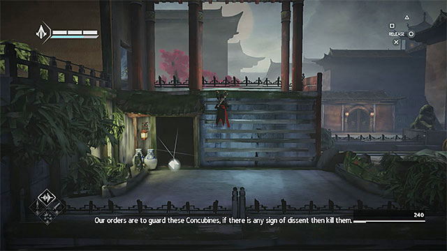 Explore the territory right from the room with first Concubine - Shards in sequence 9 - Old Friend - Animus shards - Assassins Creed Chronicles: China - Game Guide and Walkthrough