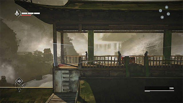 Reach the upper part of the bridge and sneak up to the chest - Treasure chests in sequence 8 - Hunted - Treasure chests - Assassins Creed Chronicles: China - Game Guide and Walkthrough