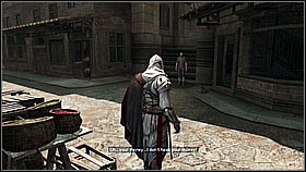 You have to localize our next target - activate Ezios special ability and look for a man highlighted with gold - Main Plot - Sequence 4 - Part 1 - Main Plot - Assassins Creed II - Game Guide and Walkthrough