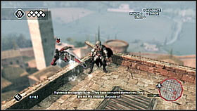 Climb on the tower and eliminate your enemies - Main Plot - Sequence 5 - Part 2 - Main Plot - Assassins Creed II - Game Guide and Walkthrough