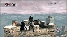 Jumps on a wooden bridge and just throw down all surprised guards - Main Plot - Sequence 5 - Part 2 - Main Plot - Assassins Creed II - Game Guide and Walkthrough