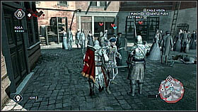 First you have to deal with some soldiers - Main Plot - Sequence 7 - Part 1 - Main Plot - Assassins Creed II - Game Guide and Walkthrough