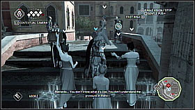 You need to listen to a Templars conversation - Main Plot - Sequence 8 - Part 1 - Main Plot - Assassins Creed II - Game Guide and Walkthrough