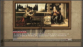 Annunciation - 429 f - availability: Florence - Paintings collection - Economics, equipment and combat - Assassins Creed II - Game Guide and Walkthrough