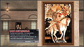 Saint Chrysogonus - 2797 f - availability: Monteriggioni/Villa - Paintings collection - Economics, equipment and combat - Assassins Creed II - Game Guide and Walkthrough