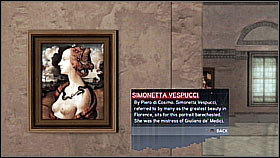 Simonetta Vespucci - 125 f - availability: Tuscany - Paintings collection - Economics, equipment and combat - Assassins Creed II - Game Guide and Walkthrough