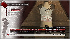 Leather Chest Guard - Armor collection - Economics, equipment and combat - Assassins Creed II - Game Guide and Walkthrough