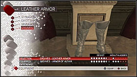 Leather Greaves - Armor collection - Economics, equipment and combat - Assassins Creed II - Game Guide and Walkthrough