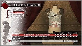 Helmschmied Chest Guard - Armor collection - Economics, equipment and combat - Assassins Creed II - Game Guide and Walkthrough