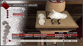 Missaglias Vambraces - Armor collection - Economics, equipment and combat - Assassins Creed II - Game Guide and Walkthrough