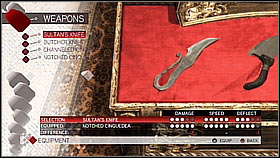 Channeled Cinquedea - Weapon collection - Economics, equipment and combat - Assassins Creed II - Game Guide and Walkthrough