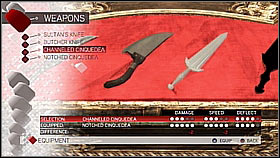 Butchers Knife - Weapon collection - Economics, equipment and combat - Assassins Creed II - Game Guide and Walkthrough