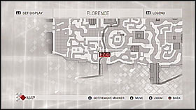 Contract is available on roofs [1] on several buildings in Florence - Side Quests - Assassinations - Part 1 - Side Quests - Assassins Creed II - Game Guide and Walkthrough