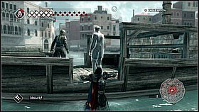 Your target is a man on the boat - get close to him - Side Quests - Assassinations - Part 5 - Side Quests - Assassins Creed II - Game Guide and Walkthrough