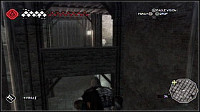 Go through the wooden wall and jump to the next beam - Forli - Ravaldinos Secret - Dungeons - Assassins Creed II - Game Guide and Walkthrough