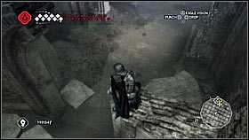 First, jump on a low wall near the mechanism and enter the next located a bit higher - Forli - Ravaldinos Secret - Dungeons - Assassins Creed II - Game Guide and Walkthrough