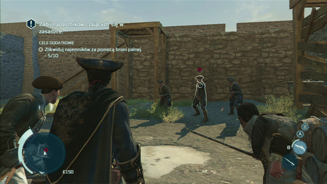 As you approach it, more mercenaries will appear - Sequence 2 - Johnsons Errand - Walkthrough - Assassins Creed III - Game Guide and Walkthrough