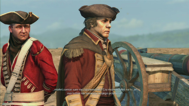 There you will witness a quarrel which will end with the soldier you're looking for getting imprisoned - Sequence 2 - The Soldier - Walkthrough - Assassins Creed III - Game Guide and Walkthrough