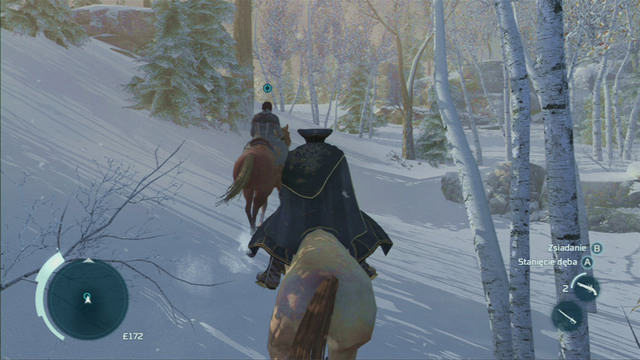 Get onto the horse and follow your companion until you come across traces of an Indian woman - Sequence 3 - Unconvinced - Walkthrough - Assassins Creed III - Game Guide and Walkthrough