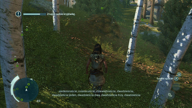 In the second part of the game, you will have to hide from a friend - Sequence 4 - Hide and Seek - Walkthrough - Assassins Creed III - Game Guide and Walkthrough